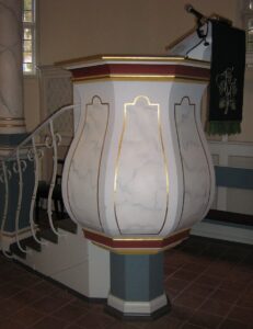 Riebrau, Kirche, Innenraum, Kanzel, 2008