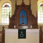 Schweskau, Kapelle, Innenraum, Altar
