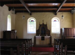 Schweskau, Kapelle, Innenraum, Altar