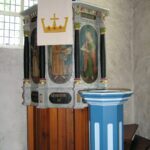 Vietze, Kapelle, Innenraum, Kanzel, Taufe
