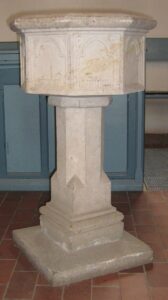 Wittfeitzen, Kirche, Innenraum, Taufe