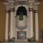 Wustrow. Kirche, Innenraum, Altar