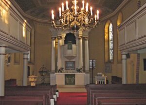 Wustrow. Kirche, Innenraum, Altar