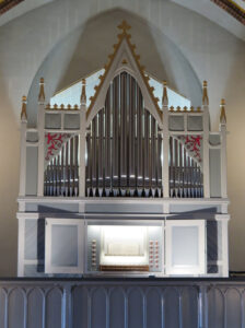 Schinna, neue Kirche, Orgel, Prospekt