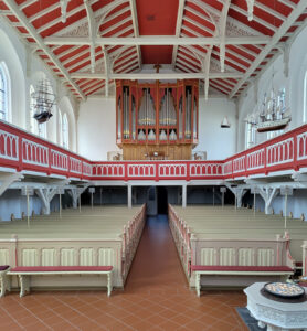 Norderney, ev.-luth. Kirche, Innenraum nach Westen