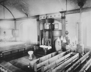Gnarrenburg, Kirche, Innenraum, Kanzelaltar, 1910