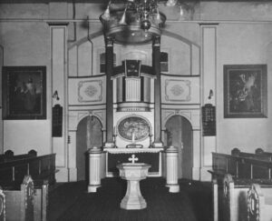 Gnarrenburg, Kirche, Innenraum, Kanzelaltar