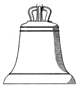Gyhum, Kirche, ehemalige Glocke, Zeichnung