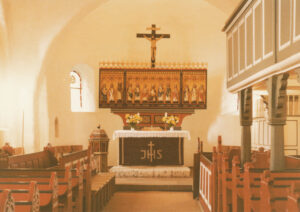 Heeslingen, Kirche, Innenraum, Altar, 1982