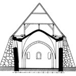 Heeslingen, Kirche, Querschnitt, vor 1908