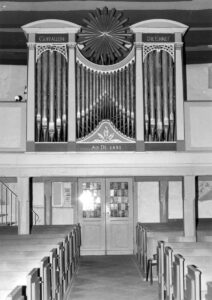 Oerel, Kirche, Innenraum, Orgel, 1980