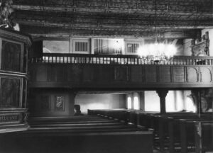 Oese, Kirche, Innenraum, Empore, Orgel