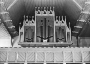 Hagen im Bremischen, Kirche, Innenraum, Orgelprospekt, neugotisch