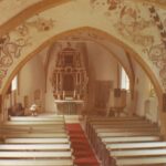 Loxstedt, Kirche, Innenraum, Altar, Gewölbemalerei