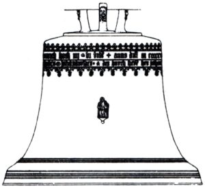 Mulsum (Wurster Nordseeküste), Kirche, Glocke, Zeichnung