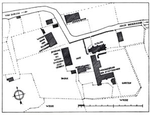 Neuenwalde, Kirche, Lageplan Kloster
