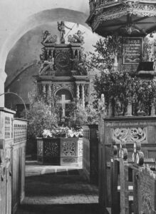 Wremen, Kirche, Innenraum, Altar