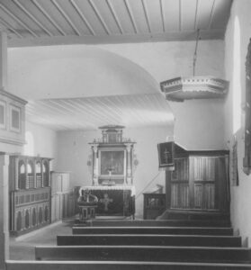 Wulsbüttel, Kirche, Innenraum, Altar, Taufe, Kanzel, Priechen