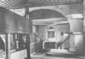 Wulsbüttel, Kirche, Innenraum, Emporen, Altar, Kanzel