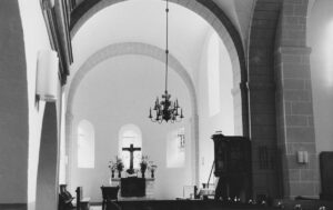 Zeven, Kirche, Innenraum, Chorraum, Altar, Taufe, Kanzel