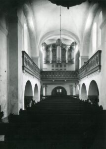Zeven, Kirche, Innenraum, Emporen, Orgel