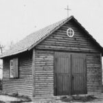 Gelliehausen, Friedhofskapelle, Außenansicht, Holzbau
