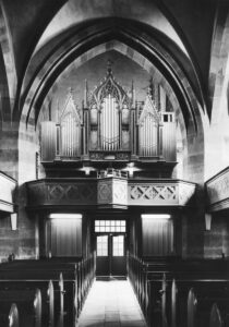 Göttingen St. Albani Innenraum Orgel Empore