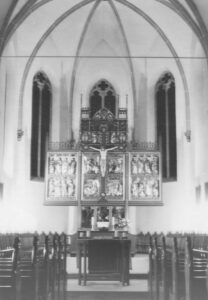 Göttingen St. Marien Innenraum Chorraum um 1974